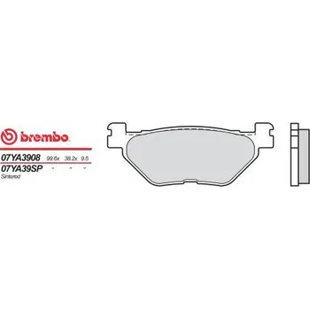 Motodíl Zadní brzdové destičky Brembo Yamaha 1200 XTZ SUPERTENERE 2010 - směs 08