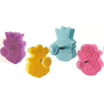 Výroba svíčky Sada 4 vykrajovátek - CUTTER ROYAL FAMILY, 53x42x18 mm | SILIKOMART, Baby Cutter