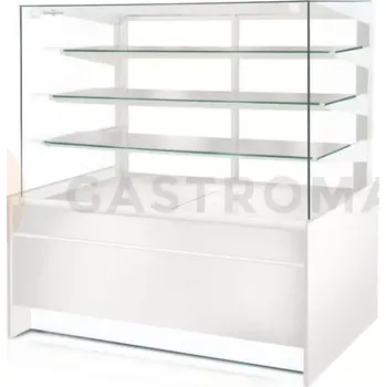 Cukrářská vitrína neutrální čelní sklo rovné, výklopné, 1390x890x1460 mm | RAPA, C-AN