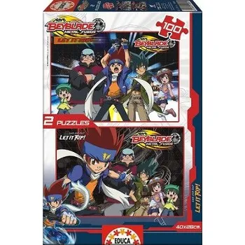 Puzzle BEYBLADE PUZZLE EDUCA 14884 2x100 dílků