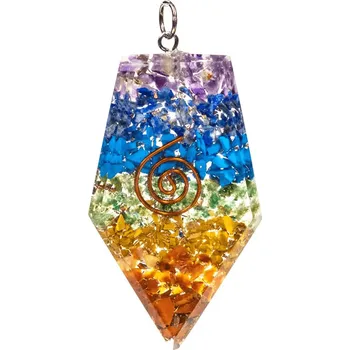 Přívěsek Milujeme Kameny Orgonit - hrot - přívěsek duhový 51880