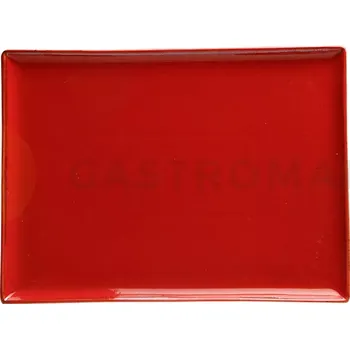 Talíř Obdelníkový tác z porcelánu, 18x13 cm, červený | PORLAND, Seasons Magma