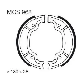 Motodíl Zadní brzdové destičky TRW / Lucas Yamaha YS 125 2017 -
