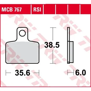 Brzda pro motocykl Zadní brzdové destičky TRW / Lucas Gas Gas TXT 125 2004 - 2011