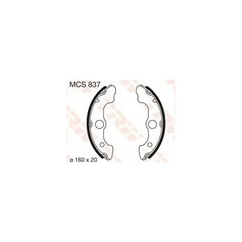 Motodíl Přední brzdové destičky TRW / Lucas Honda TRX 70 Fourtrax 1986 - 1987