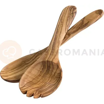 Dřevěná hračka Sada dvou dřevěných servírovacích lžiček 95x85x170 mm | APS, Olive