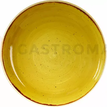 Mísa na saláty hořčicová, ručně zdobená 1136 ml | CHURCHILL, Stonecast Mustard Seed Yellow