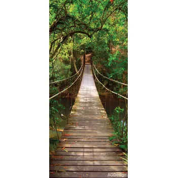 Fototapeta FTN V 2891 Obrazová vliesová fototapeta dveřní FTNV2891 Lanový most, velikost 90 x 202 cm