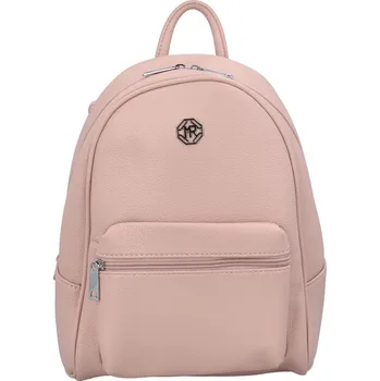 Sympatický dámský koženkový batoh Wimpi, růžová