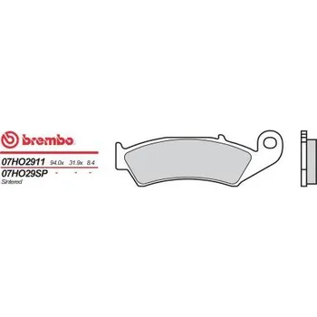 Motodíl Zadní brzdové destičky Brembo Honda 400 VFR R 1989 - 1992 směs 11