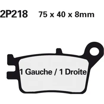 Brzda pro motocykl Zadní brzdové destičky Nissin Honda AX-1 250 1990 směs NS