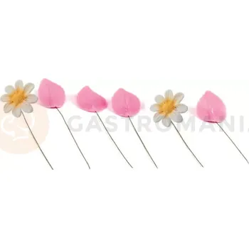 Výroba svíčky Sada drátků k vytvoření cukrových ozdob s květy a listy 3 mm, 50 ks | SILIKOMART, Cake Design