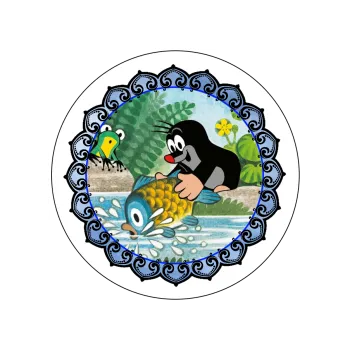 Jedlá dekorace na dort KRTEK a kapr, VARIANTA Jedlý papír 820