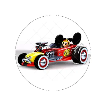 Jedlá dekorace na dort MICKEY ve formuli, VARIANTA Fondánový list 1075