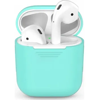 Příslušenství pro sluchátka Silikonové ochranné pouzdro pro Apple AirPods 1.generace (2016) - světle modré