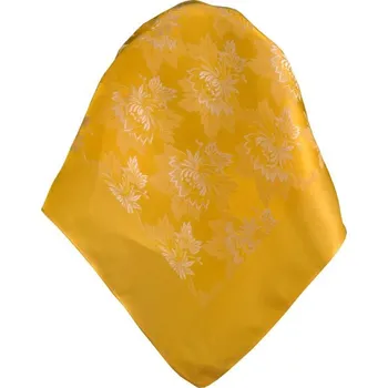 Šátek HEDVA ČESKÝ BROKÁT Šátek Ondrin VSh 76x76 MALÝ KVĚT žlutá