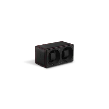 Natahovač hodinek SWISSKUBIK Double SwissKubiK v Racing kůži red