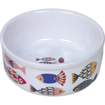 Miska pro psa Nobby FISH keramická miska pro kočky bílá 0,25l