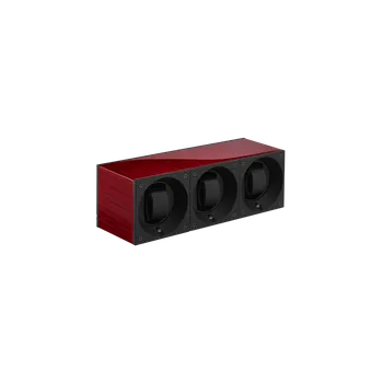 Natahovač hodinek SWISSKUBIK Triple SwissKubiK wood Red Sycamore Shiny