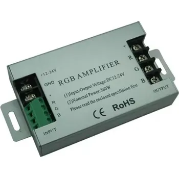 Příslušenství pro LED osvětlení LED zesilovač signalu RGB 3x10A