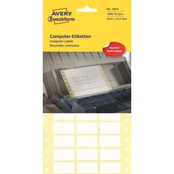 Samolepící etiketa Tabelační etikety 25,4 x 14,5 mm 1.800 ks etiket v bal. 3604