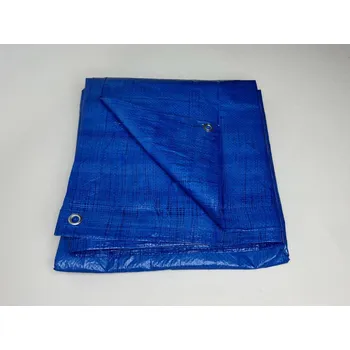 Krycí plachta PE krycí plachta s oky 80g/m², modrá, 10x15m