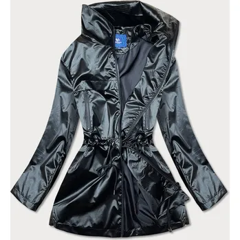 Tenká černá dámská bunda se stojáčkem (AG5-017) odstíny černé S (36)