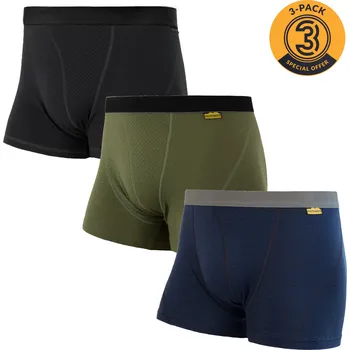 Boxerky EGLOO Merino EGLOO DF MERINO 3 PACK pánské boxery, černá/modrá/zelená Velikost: L