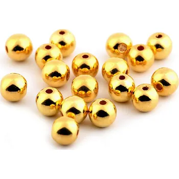 Korálek Plastové voskové korálky / perly Glance Metalic Ø8 mm