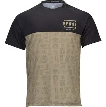 cyklistický dres dres s krátkým rukávem Kenny Racing Charger Kaki