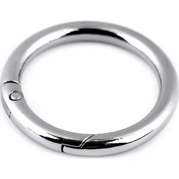 Karabina kulatá na kabelky / kroužek na klíče Ø32 mm