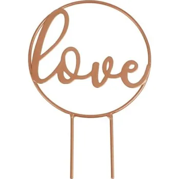 Party dekorace Ginger Ray Dekorace na dort Love růžové zlato