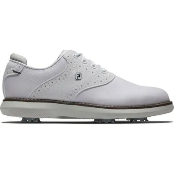 FootJoy Traditions junior golfové boty, bílo/šedé bílé, standardní, se spajky, 32.5
