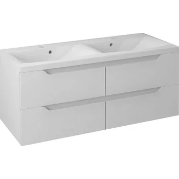 Nábytek WAVE dvojumyvadlová skříňka 119,7x50x47,8cm, bílá