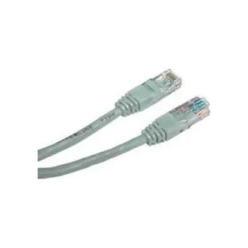 Síťový kabel UTP patchcord, Cat.5e, RJ45 M-15m, nestíněný, křížený, šedý, k propojení 2 PC, economy,rychlé dodání