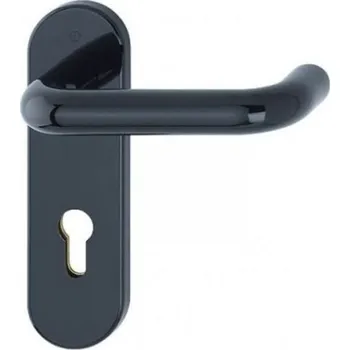 Dveřní kování Panikové kování Hoppe Paris PZ 72 klika-klika černá s panikovými klikami dle ČSN EN 179 a protipožární funkcí dle DI 18273