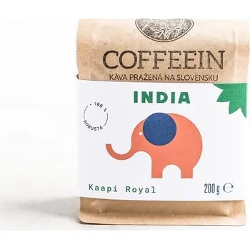Káva COFFEEIN India Kaapi Royal - 100 % Robusta zrnková káva 200g