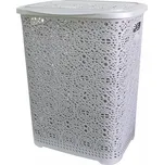 MEGA PLAST Mega Plast, Koš na prádlo MONAKO, 57 x 45 x 38 cm, šedý