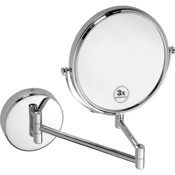 Zrcadlo Sapho X-ROUND kosmetické zrcátko závěsné, Ø 200mm, oboustranné, chrom