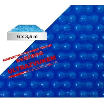 bazénová plachta Solární plachta modrá obdélník 6 x 3,5 m 500 mic