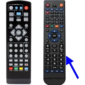 Dálkový ovladač Dálkový ovladač pro Opticum NYTRO BOX náhradní