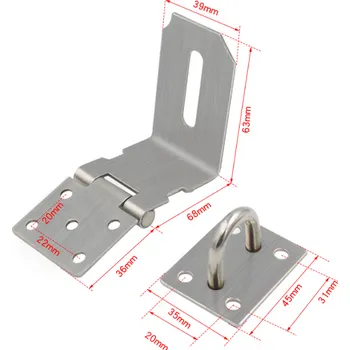Nábytkové kování Rohová petlice 63mm s protikusem (PEP6)