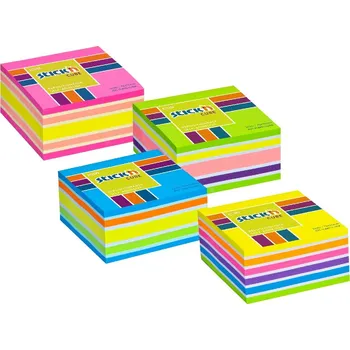 Samolepící bloček samolepicí kostka Stick´n by Hopax neon 76x76mm, 400 lístků - růžová