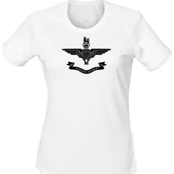 Dámské tričko Funkční dámské tričko Parachute Regiment - bílá