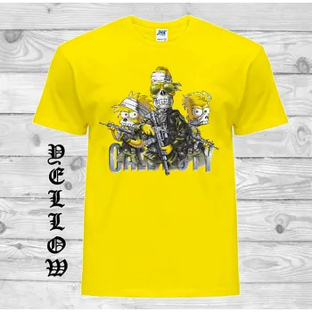 detske-levne-bavlnene-tricko-potisk-simpsons-call-of-duty Barva: Yellow - žlutá, velikost: 128