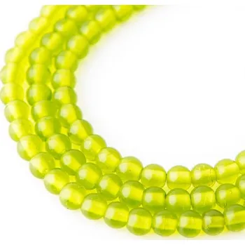 Korálek Skleněné Mala korálky 6 mm zelené