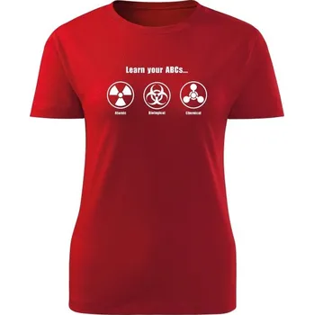 Dámské tričko Dámské tričko Learn your ABCs - červená