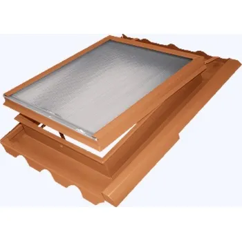 Okno KMB BETA Střešní okno kovové Beta 500 × 600 mm hnědá