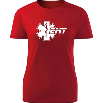 Dámské tričko Dámské tričko EMT Emergency Medical Technician - červená