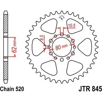 Řetězová sada pro motocykl Jt sprockets JTR 845-46 Yamaha